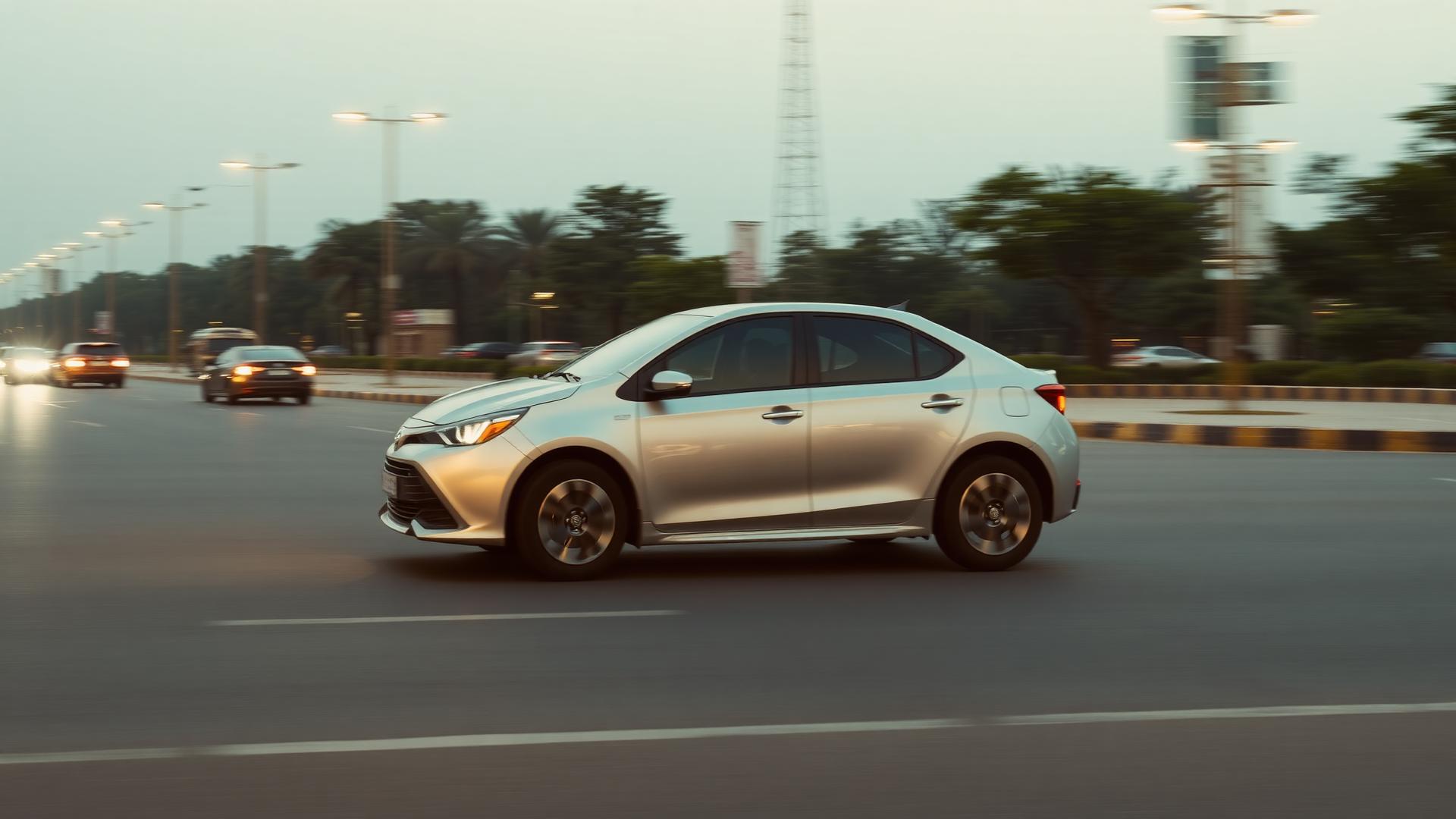 Toyota Corolla sedan available for rent across Pakistan